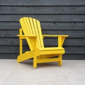 Gele kunststof adirondack Comfy Chair