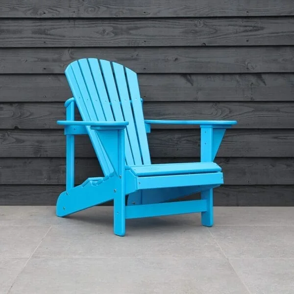 Lichtblauwe kunststof adirondack Comfy Chair