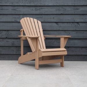 Lichtbruine kunststof adirondack Comfy chair