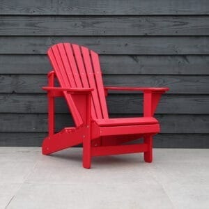 Rode kunststof adirondack Comfy Chair