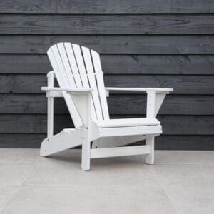 Witte kunststof adirondack Comfy Chair