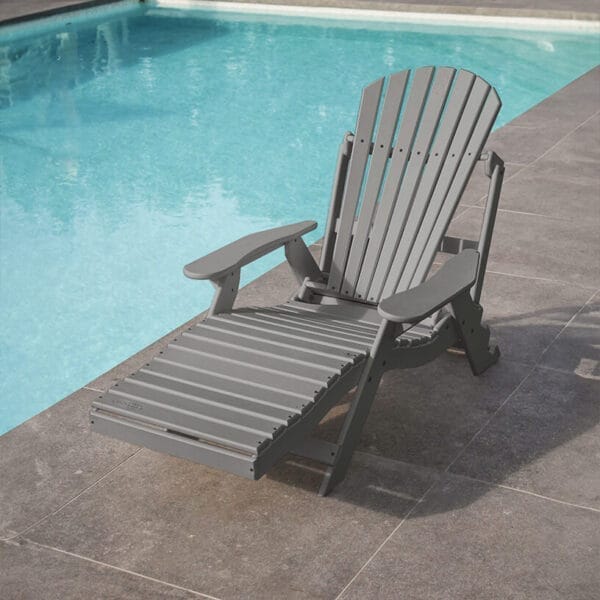 Sun Lounger Grau