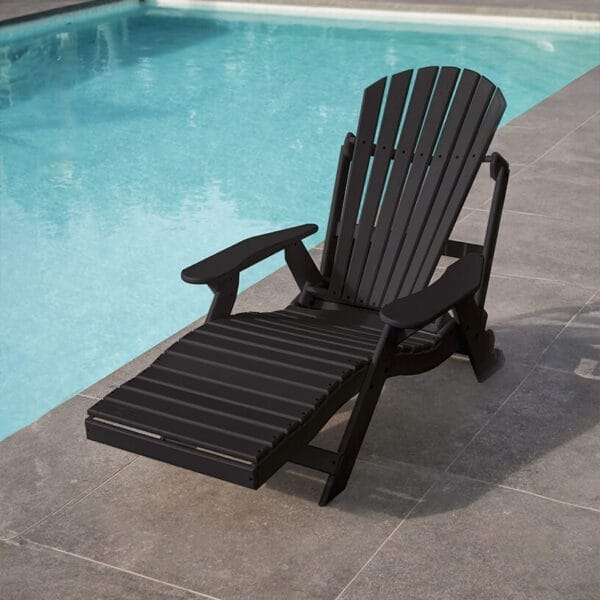 Sun Lounger Black