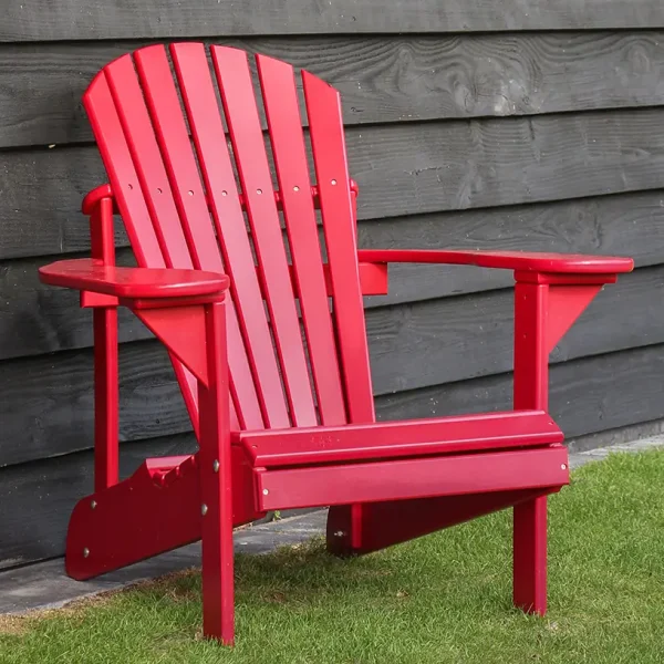 rode kunststof adirondack chair