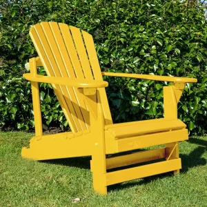 gele verstelbare adirondack chair