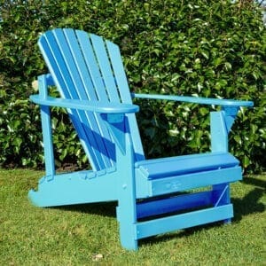 lichtblauwe verstelbare adirondack chair