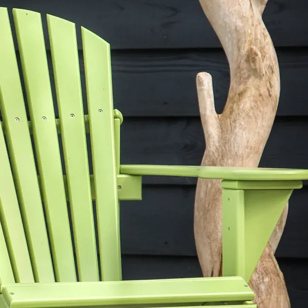 Double Chair Rounded Lime Green - Image 2