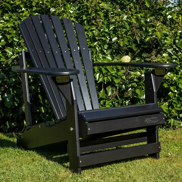 zwarte verstelbare kunststof comfy chair adirondack